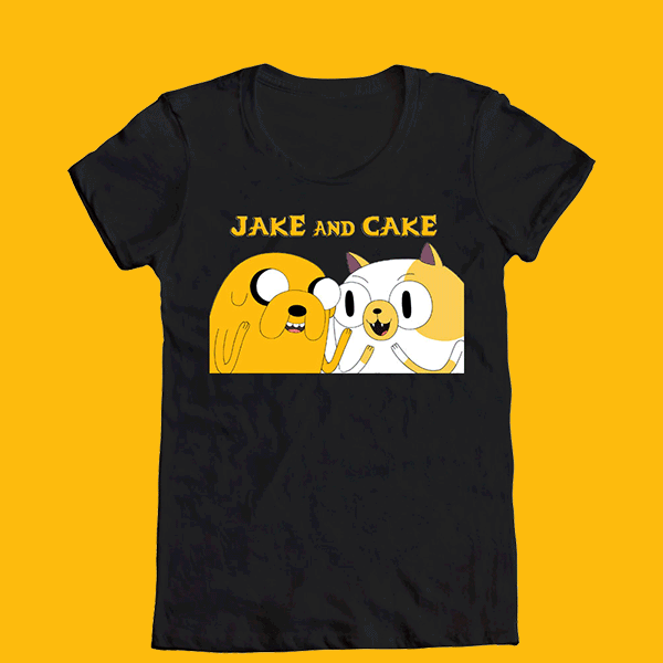 Adventure Time Jake and Cake animated t-shirt contest entry by Jefe aka Johnny Chiba
