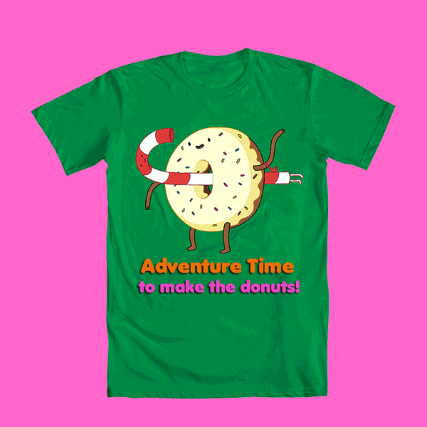 Adventure Time To Make the Donuts animated t-shirt contest entry by Jefe aka Johnny Chiba