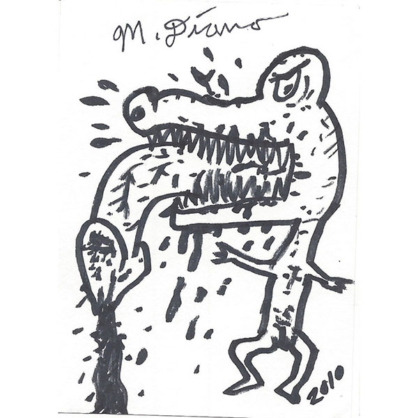 Gator Piss,<br />
2 3/4" x 3 3/4",<br />
$50