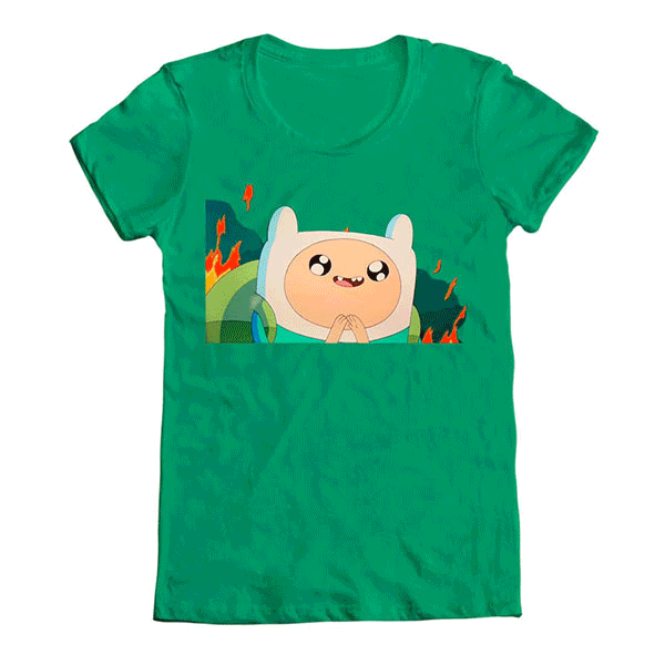 Adventure Time Finn's Eyes animated t-shirt contest entry by Jefe aka Johnny Chiba