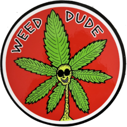 Weed Dude 3" Round Sticker