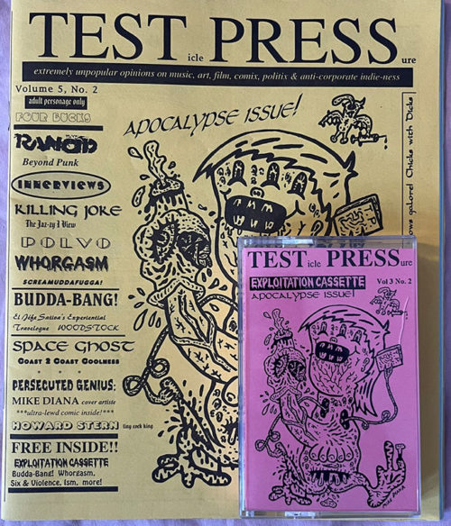 TESTicle PRESSure Zine #2 The Apocalypse Issue with Music Cassette