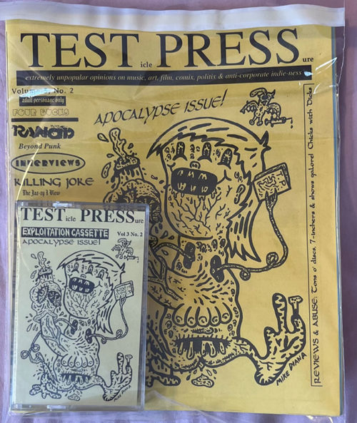TESTicle PRESSure Zine #2 The Apocalypse Issue with V/A Music Cassette
