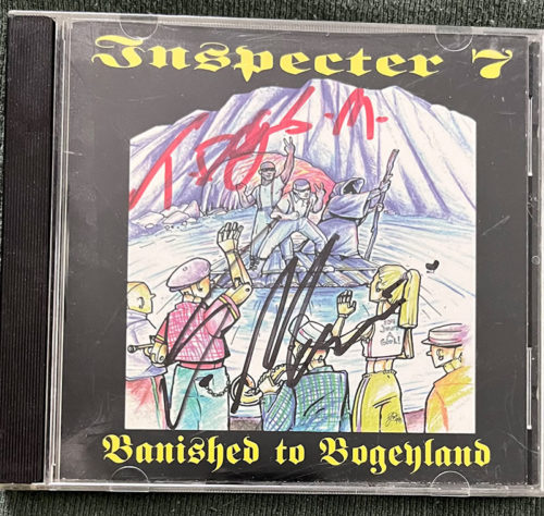 Inspector 7 Banished To Bogeyland, rare signed CD