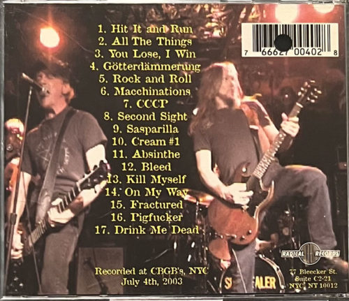 Speedealer - Burned Alive CD, Radical Records, 2005