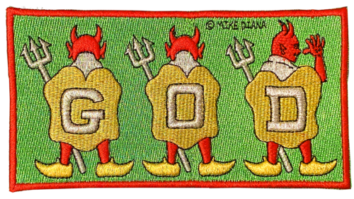 DEVIL GOD Patch - Metallic Thread
