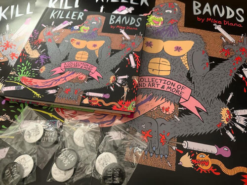 Mike Diana KILLER BANDS Book + Poster + Buttons!