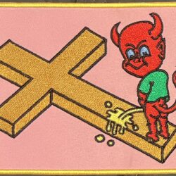 Pissing Devil Boy Patch by Mike Diana