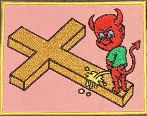Pissing Devil Boy Patch by Mike Diana