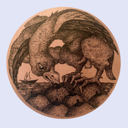 Anne Van der Linden, OISEAUX SEINS (Bird Breasts), Silkscreen print