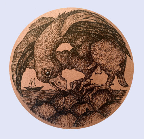 Anne Van der Linden, OISEAUX SEINS (Bird Breasts), Silkscreen print